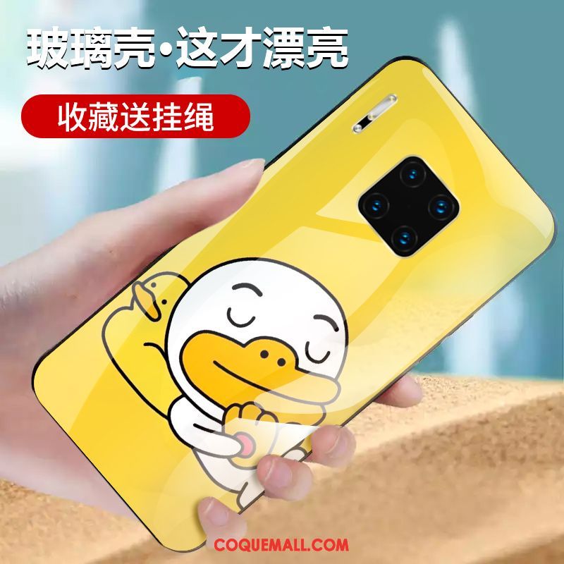 Étui Huawei Mate 30 Rs Verre Protection Téléphone Portable, Coque Huawei Mate 30 Rs Incassable Jaune