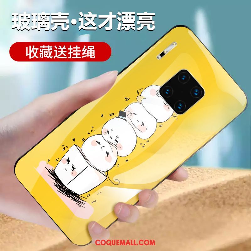 Étui Huawei Mate 30 Rs Verre Protection Téléphone Portable, Coque Huawei Mate 30 Rs Incassable Jaune