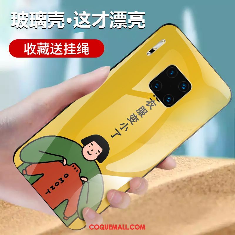 Étui Huawei Mate 30 Rs Verre Protection Téléphone Portable, Coque Huawei Mate 30 Rs Incassable Jaune