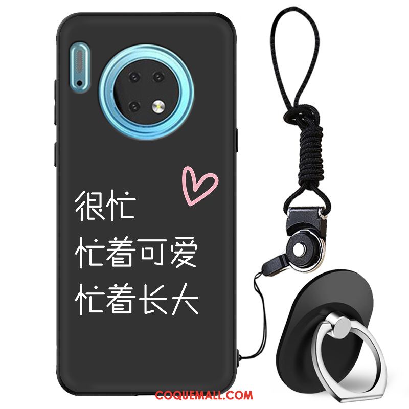 Étui Huawei Mate 30 Silicone Créatif Noir, Coque Huawei Mate 30 Protection Incassable