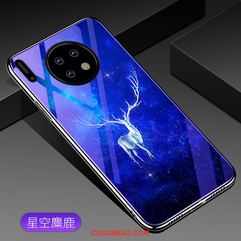 Étui Huawei Mate 30 Tout Compris Verre Téléphone Portable, Coque Huawei Mate 30 Violet Tendance