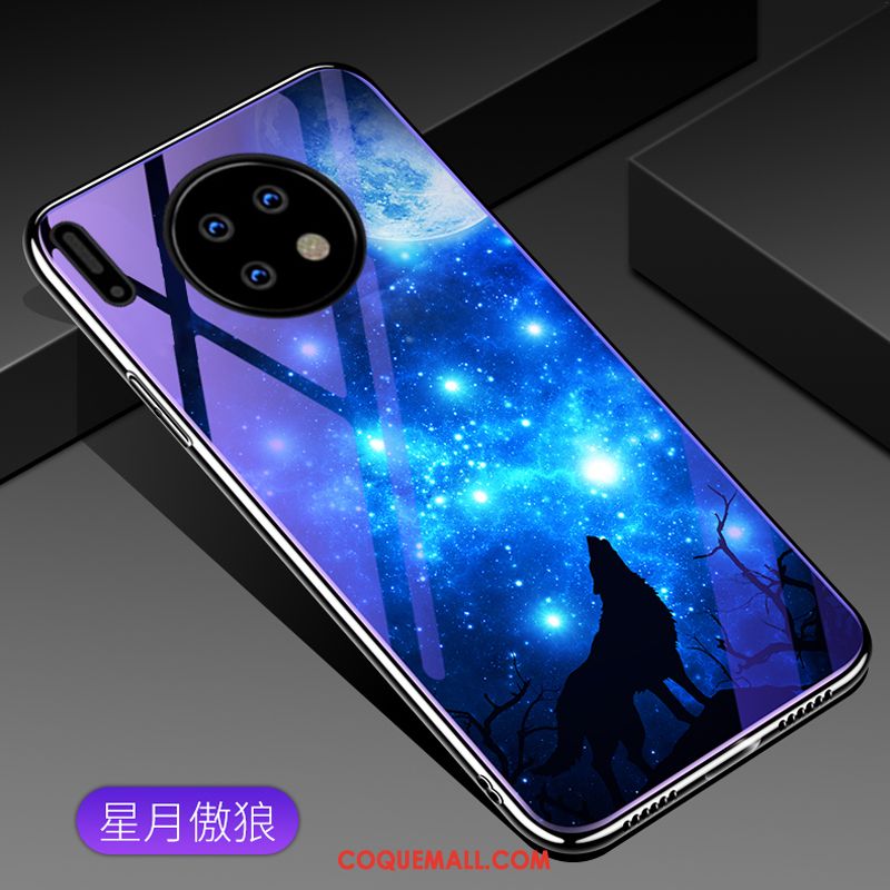 Étui Huawei Mate 30 Tout Compris Verre Téléphone Portable, Coque Huawei Mate 30 Violet Tendance