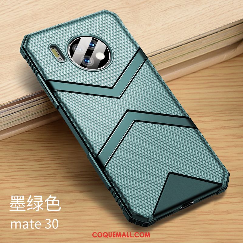 Étui Huawei Mate 30 Téléphone Portable Ballon Silicone, Coque Huawei Mate 30 Bleu Incassable