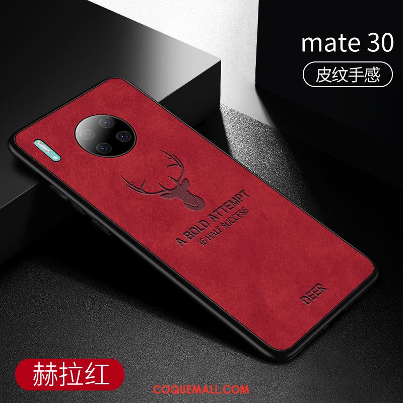 Étui Huawei Mate 30 Téléphone Portable Fluide Doux En Cuir, Coque Huawei Mate 30 Très Mince Personnalité