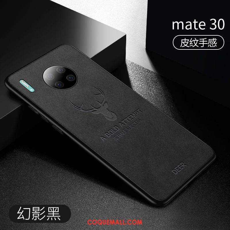 Étui Huawei Mate 30 Téléphone Portable Fluide Doux En Cuir, Coque Huawei Mate 30 Très Mince Personnalité