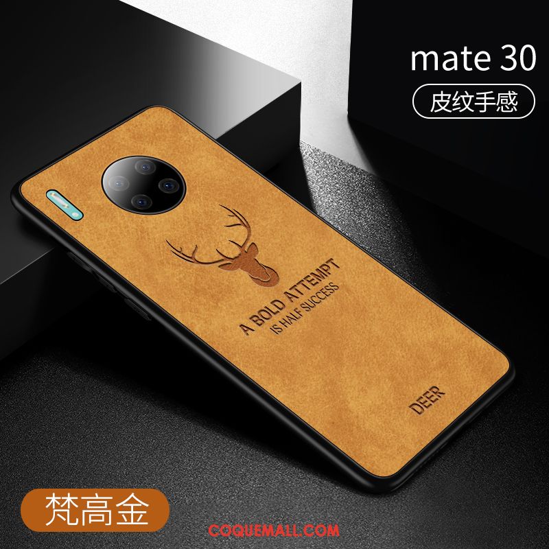 Étui Huawei Mate 30 Téléphone Portable Fluide Doux En Cuir, Coque Huawei Mate 30 Très Mince Personnalité