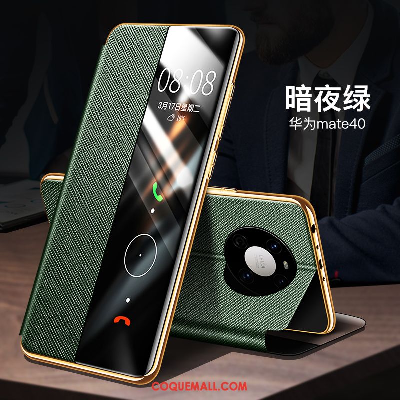 Étui Huawei Mate 40 Noir Incassable Protection, Coque Huawei Mate 40 Clamshell Téléphone Portable