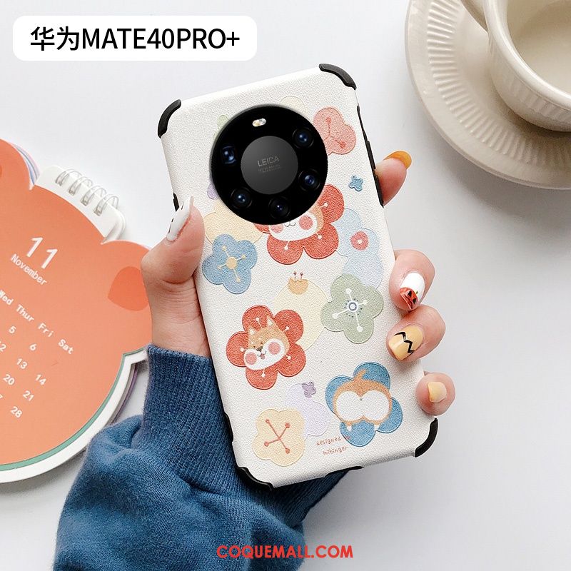 Étui Huawei Mate 40 Pro+ Chat Créatif Frais, Coque Huawei Mate 40 Pro+ Incassable Protection