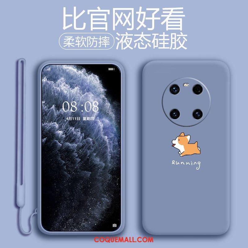 Étui Huawei Mate 40 Pro Créatif Dessin Animé Net Rouge, Coque Huawei Mate 40 Pro Tout Compris Silicone