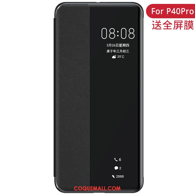 Étui Huawei Mate 40 Pro Cuir Accessoires Téléphone Portable, Coque Huawei Mate 40 Pro Incassable Tout Compris