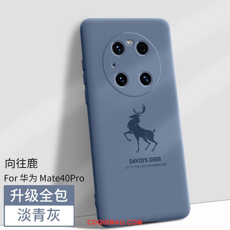Étui Huawei Mate 40 Pro Incassable Bleu Magnétisme, Coque Huawei Mate 40 Pro Silicone Tout Compris