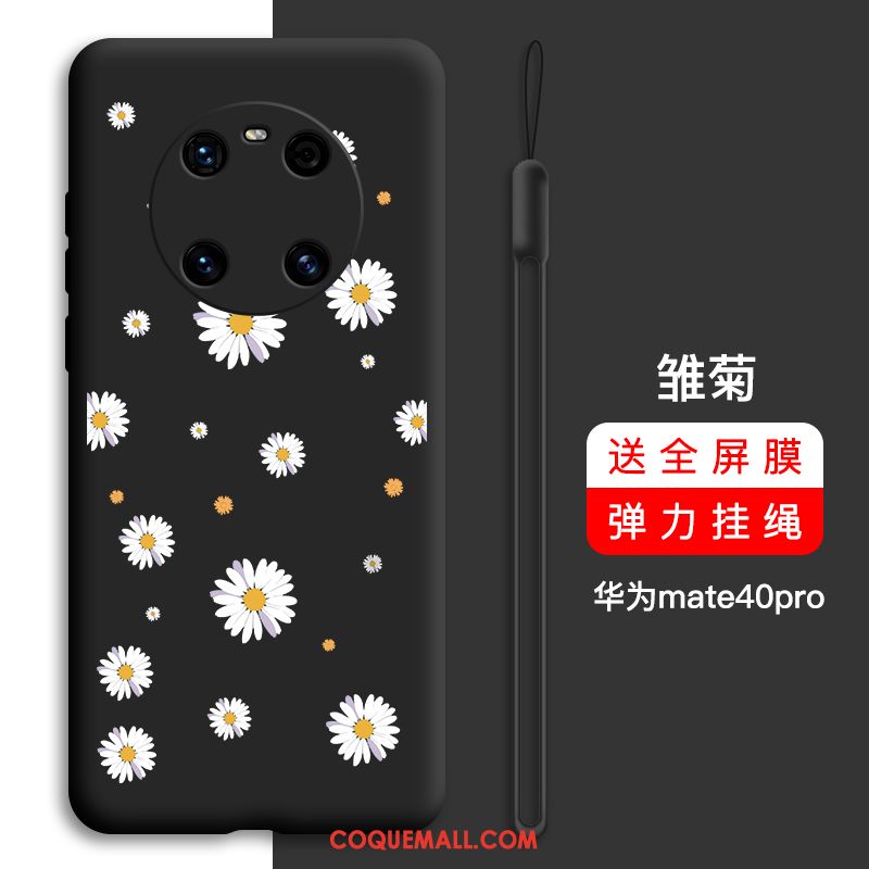 Étui Huawei Mate 40 Pro Incassable Très Mince Tout Compris, Coque Huawei Mate 40 Pro Net Rouge Silicone