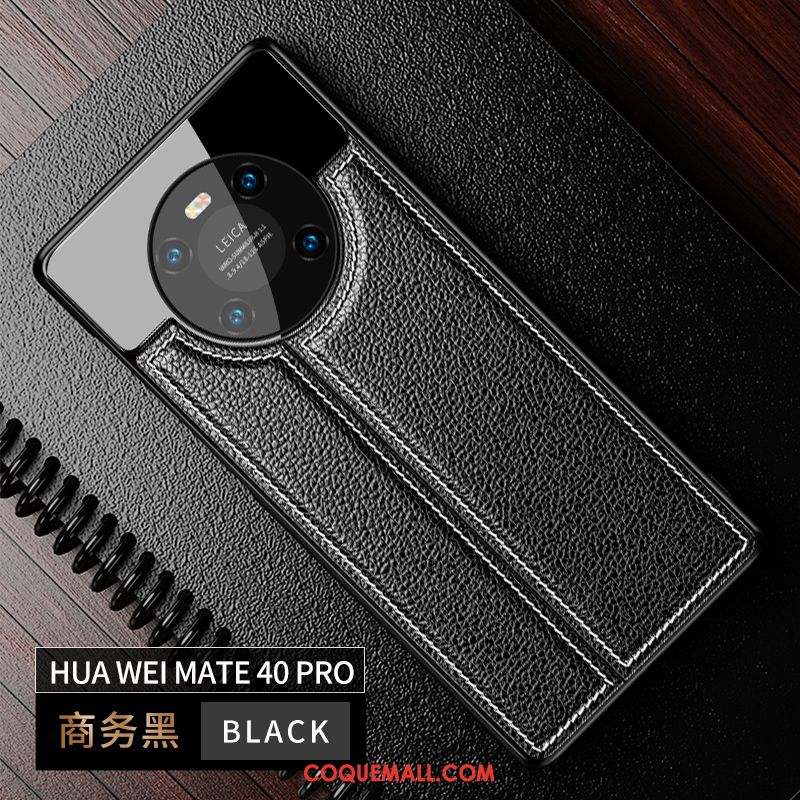 Étui Huawei Mate 40 Pro Miroir Cuir Nouveau, Coque Huawei Mate 40 Pro Modèle Fleurie Tout Compris