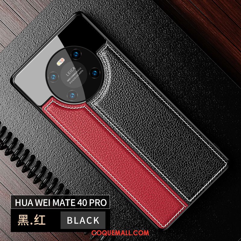 Étui Huawei Mate 40 Pro Miroir Cuir Nouveau, Coque Huawei Mate 40 Pro Modèle Fleurie Tout Compris