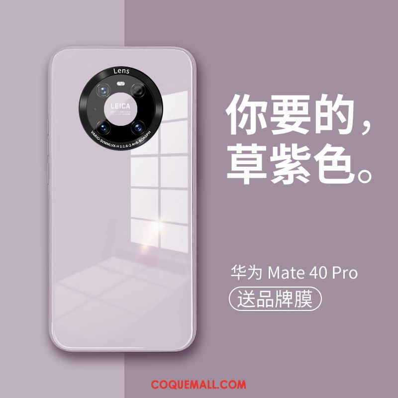 Étui Huawei Mate 40 Pro Miroir Tout Compris Téléphone Portable, Coque Huawei Mate 40 Pro Créatif Très Mince