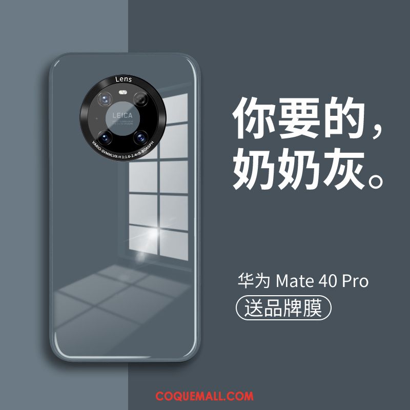 Étui Huawei Mate 40 Pro Miroir Tout Compris Téléphone Portable, Coque Huawei Mate 40 Pro Créatif Très Mince