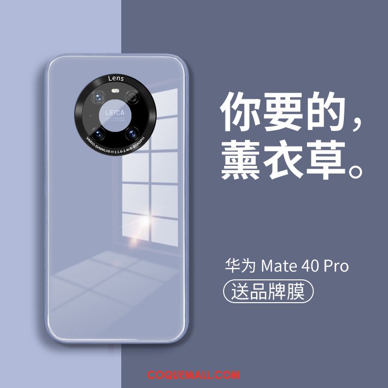Étui Huawei Mate 40 Pro Miroir Tout Compris Téléphone Portable, Coque Huawei Mate 40 Pro Créatif Très Mince