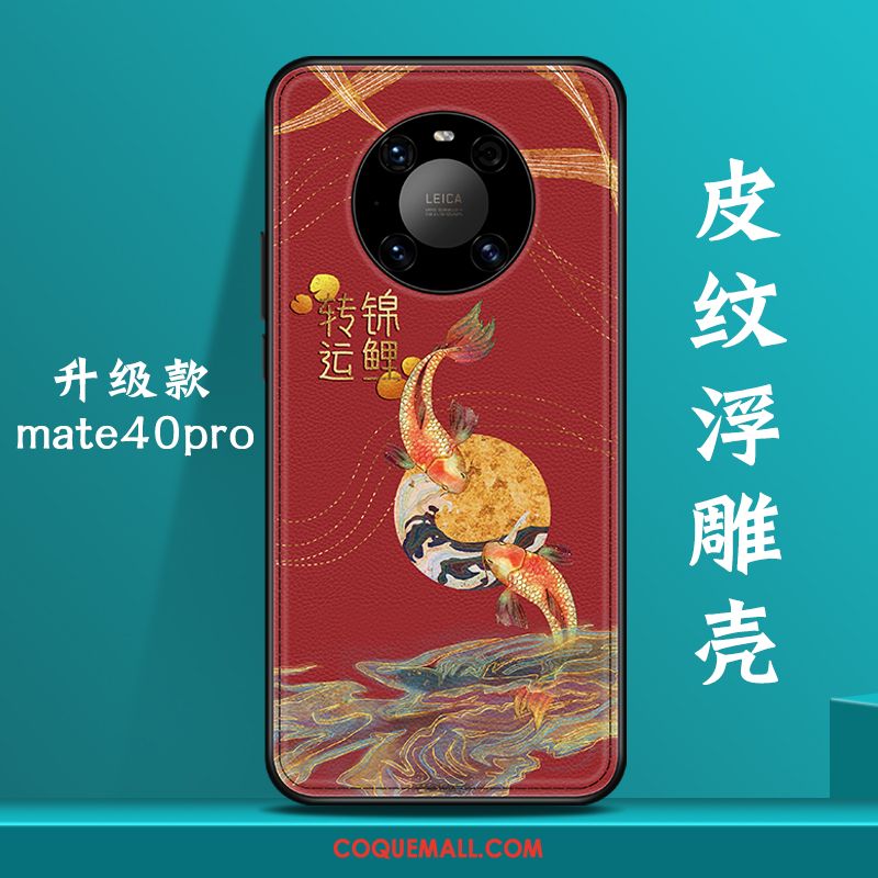 Étui Huawei Mate 40 Pro Personnalité Net Rouge Style Chinois, Coque Huawei Mate 40 Pro Tout Compris Nouveau