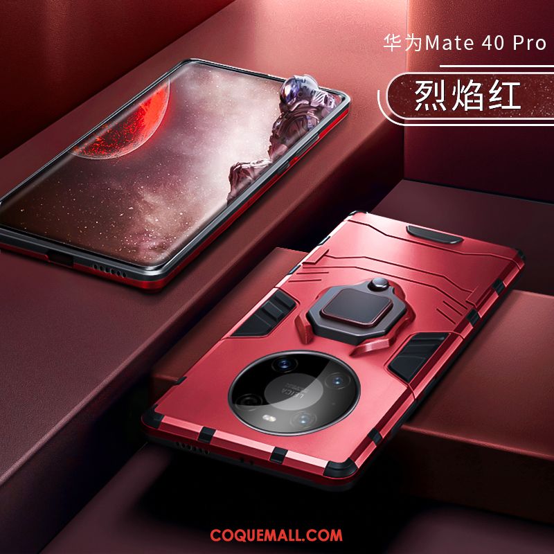 Étui Huawei Mate 40 Pro Protection Bleu À Bord, Coque Huawei Mate 40 Pro Incassable Anneau