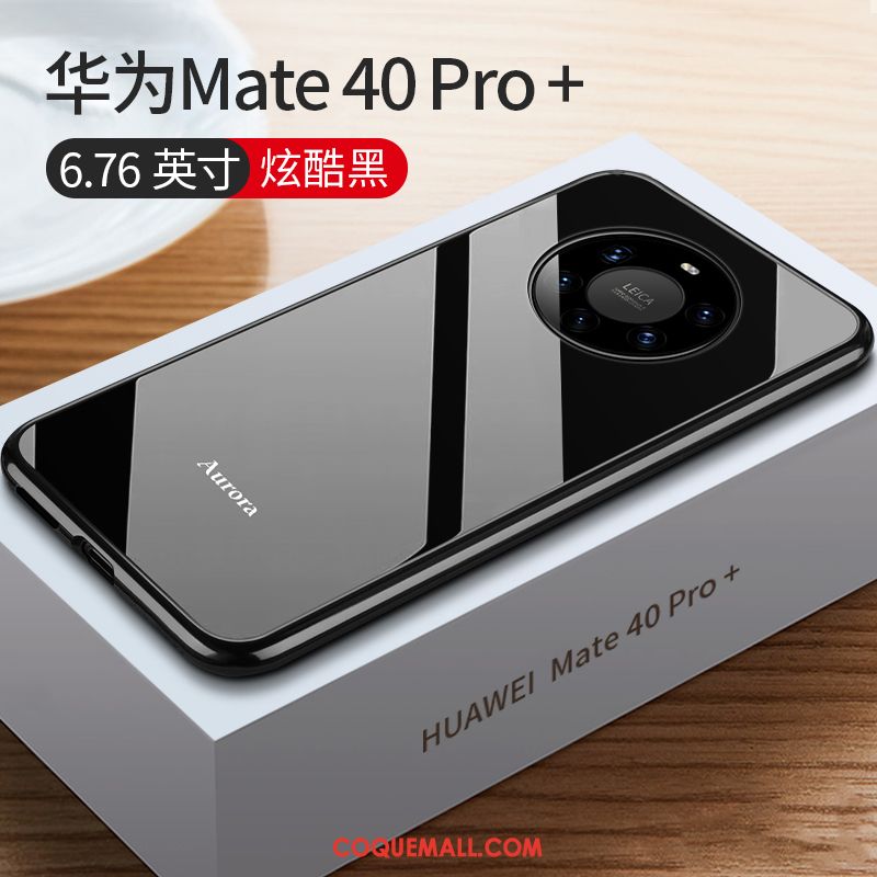 Étui Huawei Mate 40 Pro+ Protection Border Rouge, Coque Huawei Mate 40 Pro+ Net Rouge Très Mince