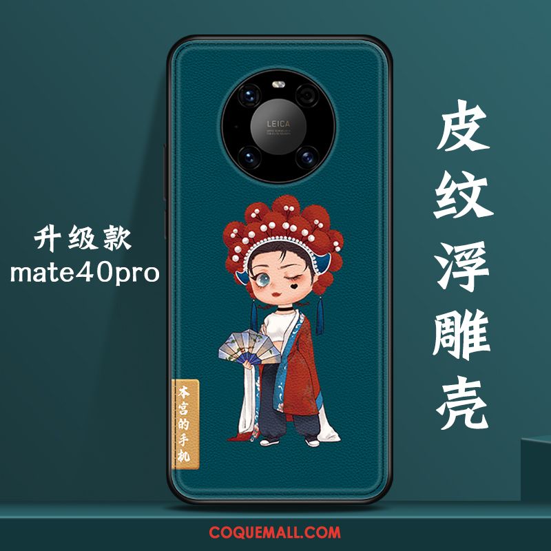 Étui Huawei Mate 40 Pro Rouge Tendance Net Rouge, Coque Huawei Mate 40 Pro Incassable Charmant