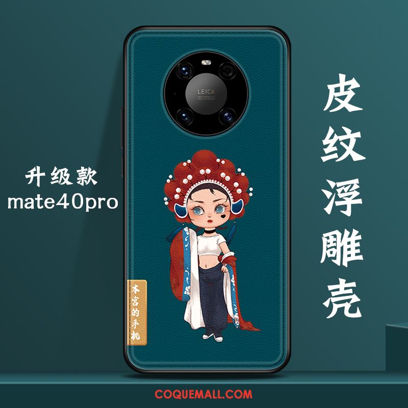 Étui Huawei Mate 40 Pro Rouge Tendance Net Rouge, Coque Huawei Mate 40 Pro Incassable Charmant