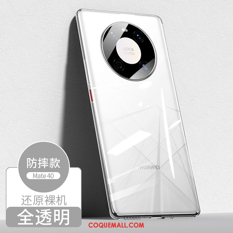 Étui Huawei Mate 40 Protection Argent Luxe, Coque Huawei Mate 40 Incassable Nouveau