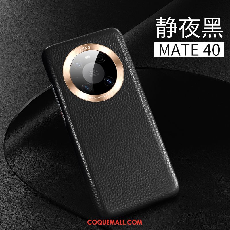Étui Huawei Mate 40 Protection Très Mince Tout Compris, Coque Huawei Mate 40 Cuir Cuir Véritable
