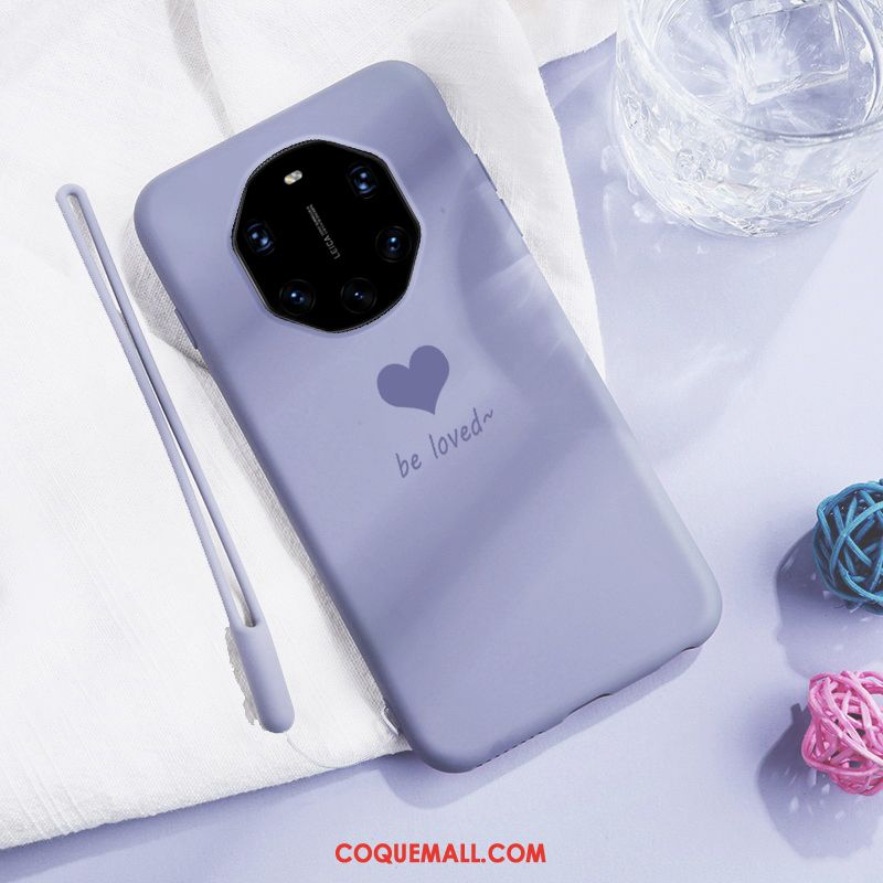 Étui Huawei Mate 40 Rs Incassable Silicone Fluide Doux, Coque Huawei Mate 40 Rs Amour Nouveau