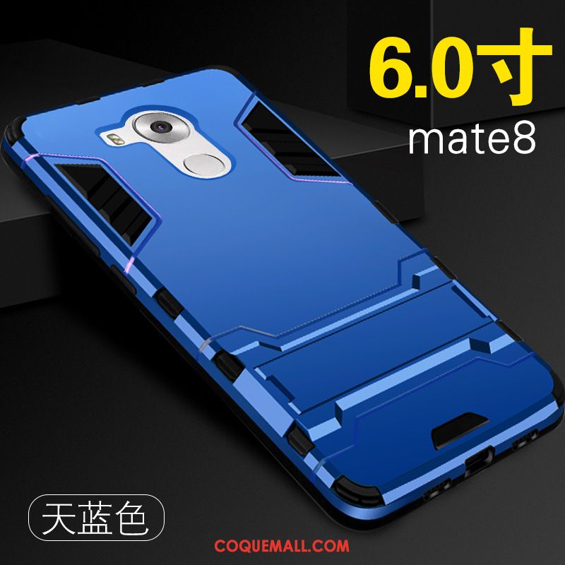 Étui Huawei Mate 8 Anneau Tempérer Membrane, Coque Huawei Mate 8 Argent Marque De Tendance