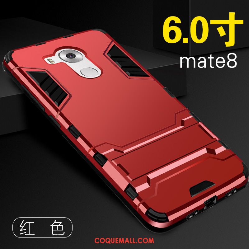 Étui Huawei Mate 8 Anneau Tempérer Membrane, Coque Huawei Mate 8 Argent Marque De Tendance