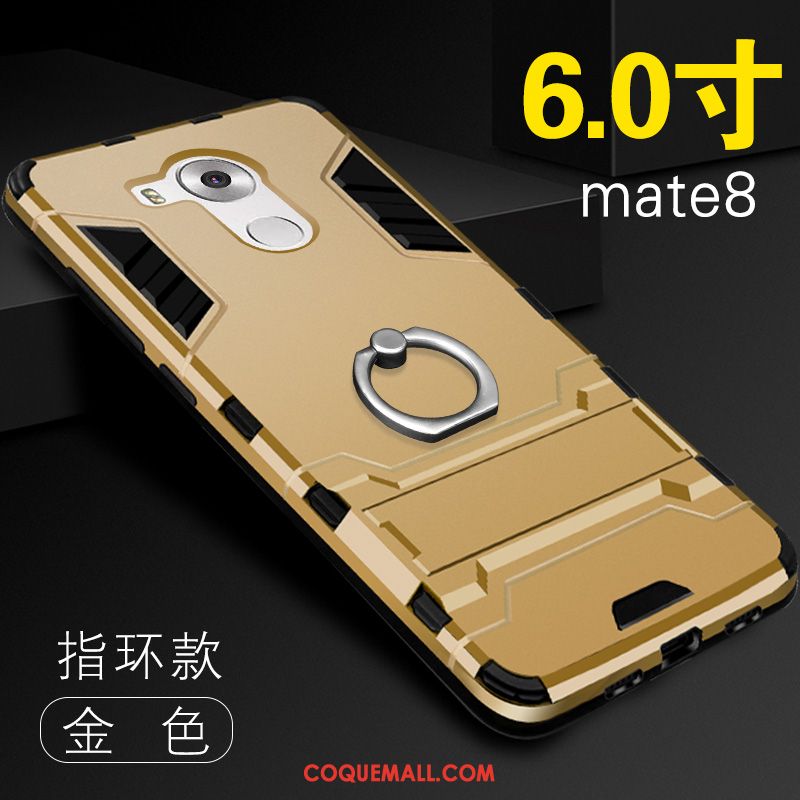 Étui Huawei Mate 8 Anneau Tempérer Membrane, Coque Huawei Mate 8 Argent Marque De Tendance