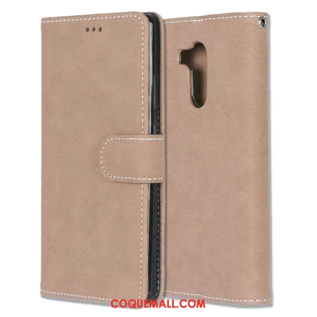 Étui Huawei Mate 8 Clamshell Téléphone Portable Délavé En Daim, Coque Huawei Mate 8 Vert Fluide Doux Beige