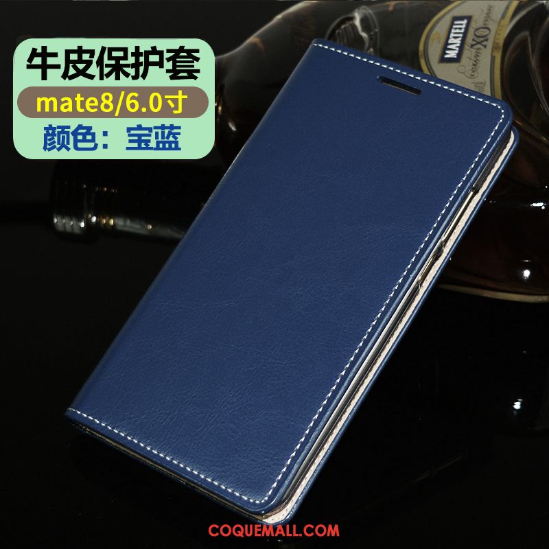 Étui Huawei Mate 8 Cuir Véritable Cuir Étui En Cuir, Coque Huawei Mate 8 Incassable Tout Compris