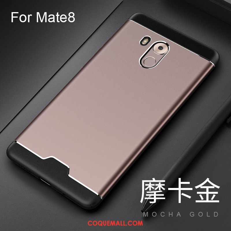 Étui Huawei Mate 8 Métal Protection Difficile, Coque Huawei Mate 8 Incassable Noir