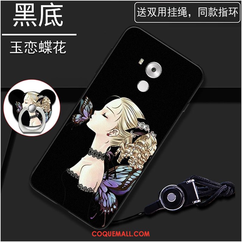Étui Huawei Mate 8 Noir Fluide Doux Incassable, Coque Huawei Mate 8 Silicone Tendance