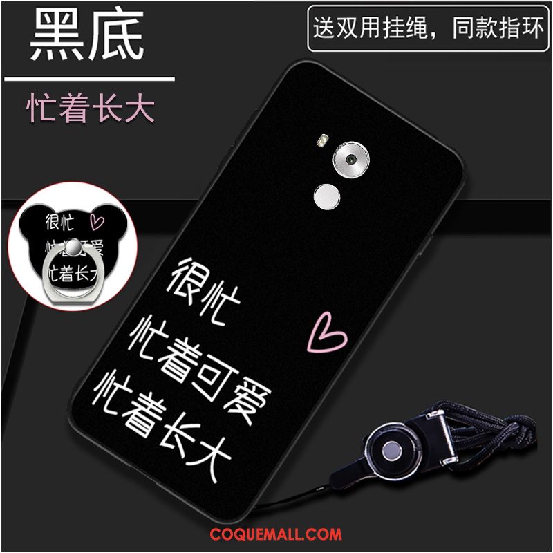 Étui Huawei Mate 8 Noir Fluide Doux Incassable, Coque Huawei Mate 8 Silicone Tendance