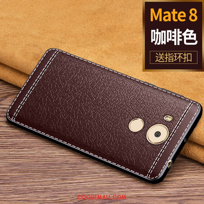 Étui Huawei Mate 8 Rouge Business Fluide Doux, Coque Huawei Mate 8 Téléphone Portable Silicone