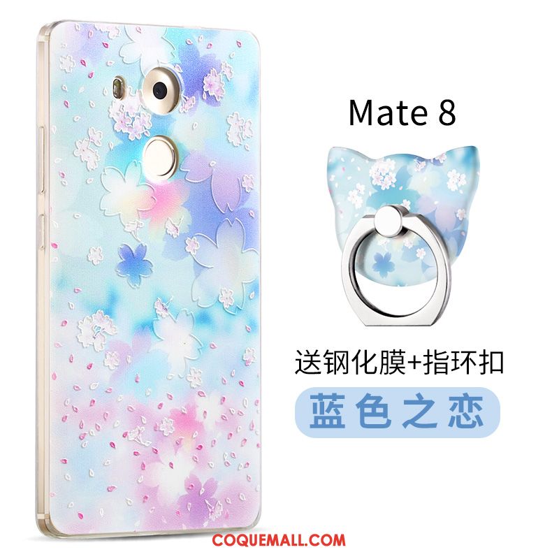 Étui Huawei Mate 8 Tendance Protection Tout Compris, Coque Huawei Mate 8 Téléphone Portable Bleu