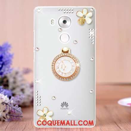 Étui Huawei Mate 8 Transparent Ornements Suspendus Protection, Coque Huawei Mate 8 Une Agrafe Bleu