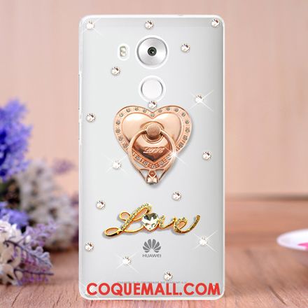 Étui Huawei Mate 8 Transparent Ornements Suspendus Protection, Coque Huawei Mate 8 Une Agrafe Bleu