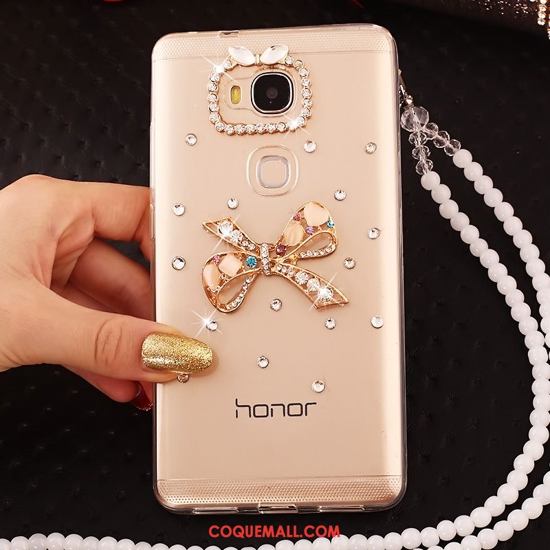 Étui Huawei Mate 8 Transparent Strass Téléphone Portable, Coque Huawei Mate 8 Fluide Doux Protection