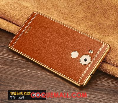 Étui Huawei Mate 8 Téléphone Portable Marron Silicone, Coque Huawei Mate 8 Fluide Doux Incassable