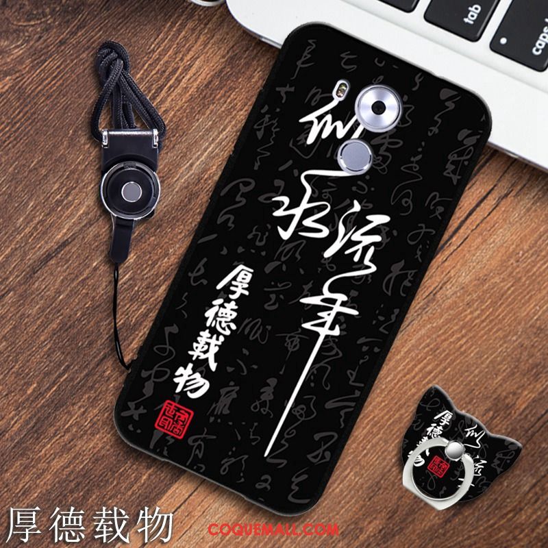 Étui Huawei Mate 8 Téléphone Portable Noir Incassable, Coque Huawei Mate 8 Légère