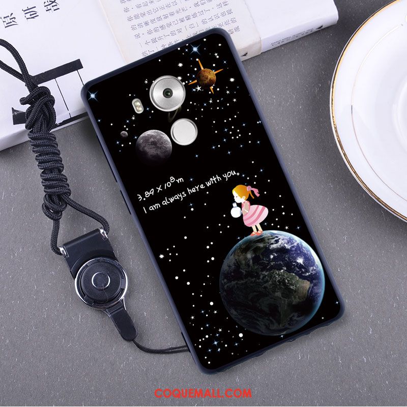 Étui Huawei Mate 8 Téléphone Portable Rose Silicone, Coque Huawei Mate 8 Incassable Fluide Doux