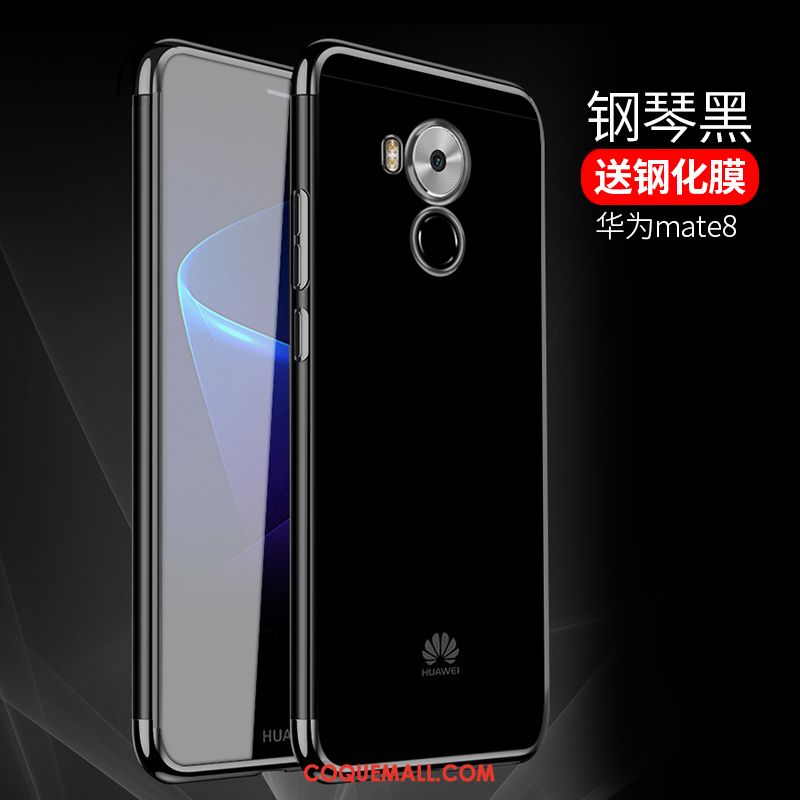 Étui Huawei Mate 8 Téléphone Portable Transparent Fluide Doux, Coque Huawei Mate 8 Membrane Bleu