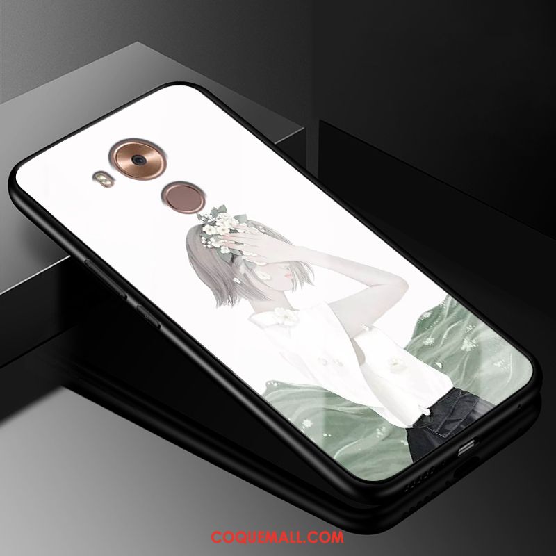 Étui Huawei Mate 8 Téléphone Portable Verre Silicone, Coque Huawei Mate 8 Créatif Protection