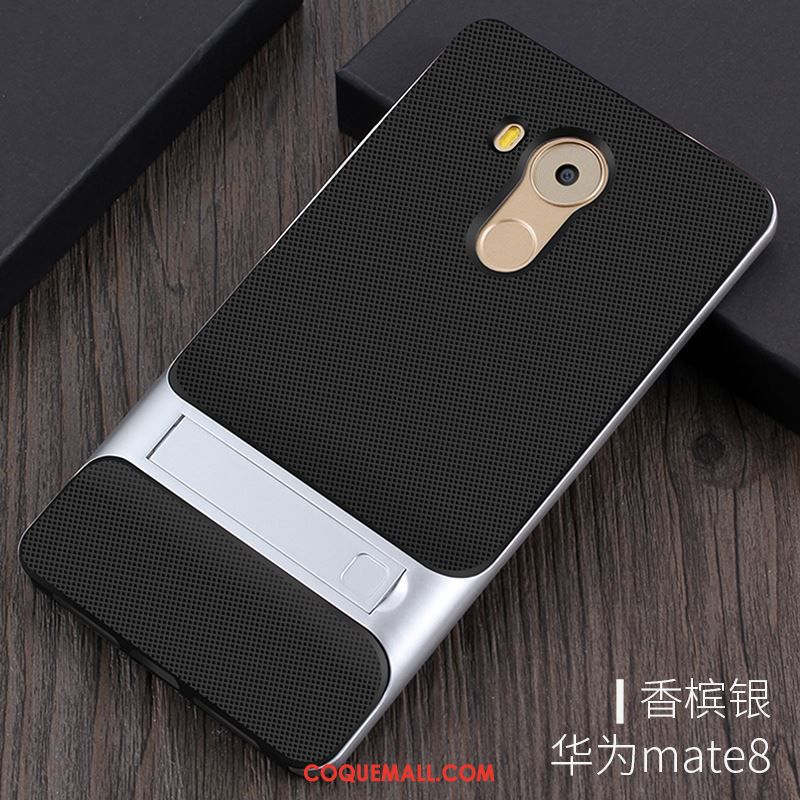 Étui Huawei Mate 8 Téléphone Portable Vérifier Carreaux Argent, Coque Huawei Mate 8 Protection