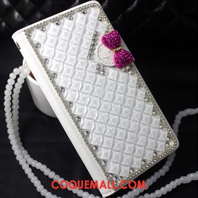 Étui Huawei Mate 8 Étui En Cuir Clamshell Protection, Coque Huawei Mate 8 Téléphone Portable Rose