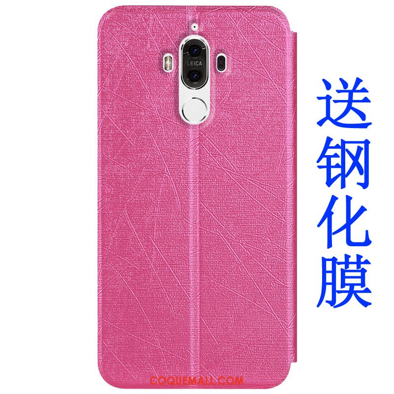 Étui Huawei Mate 9 Bleu Transparent Couleur, Coque Huawei Mate 9 Protection Étui En Cuir